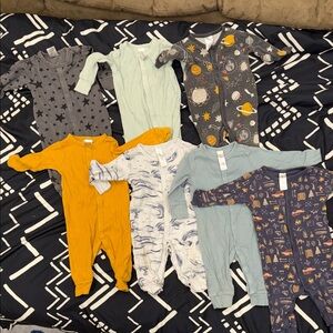 7 pairs of 3-6 month Modern Moments Snap PJ’s